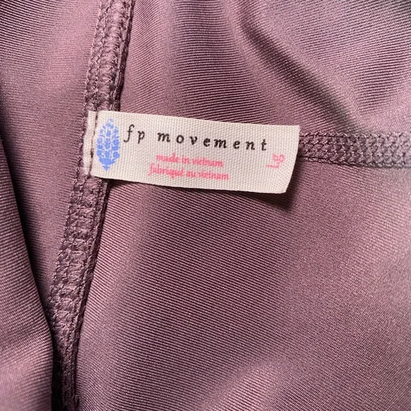 Free People Movement Cropped Capri Leggings Brown Large - Picture 8 of 10